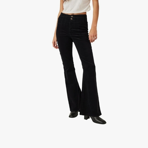 We The Free Black Flare Rock N Rag Pants. Womens Sz 27 - Picture 4 of 8